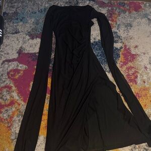 SHEIN Classic Black Long Sleeve Dress